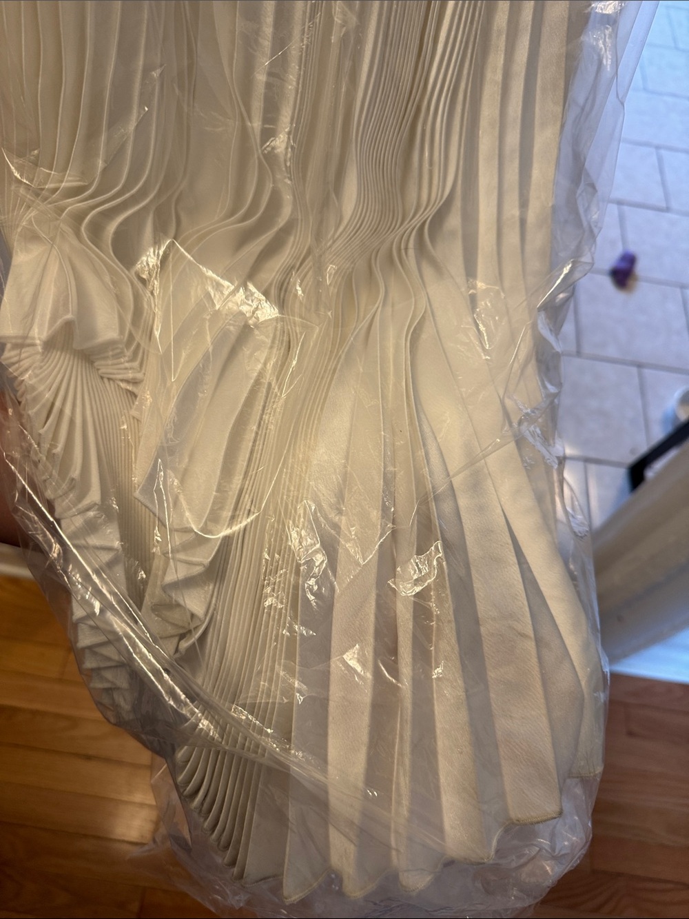 L'IDÉE Black Tie Strapless Pleated Maxi Gown - Picture 8 of 9